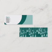 druppels : tweezijdig : S: schalen Mini Visitekaartje (Voorkant / Achterkant)