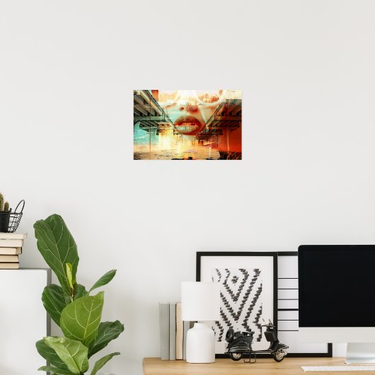 Druppels van dystopie Poster (Thuiskantoor)