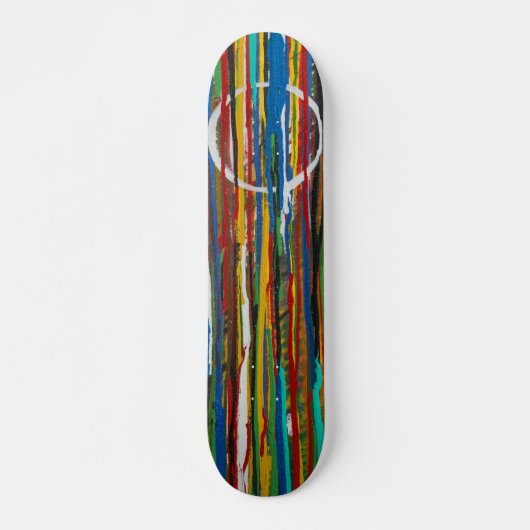 DRUPPELS VERVEN PERSOONLIJK SKATEBOARD (Voorkant)