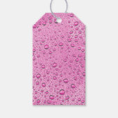 Druppels voor warm roze water cadeaulabel (Voorkant)