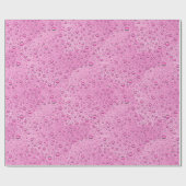 Druppels voor warm roze water cadeaupapier (Vlak)