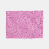 Druppels voor warm roze water fleece deken (Voorkant (Horizontaal))
