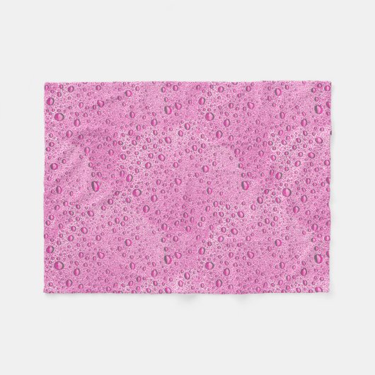 Druppels voor warm roze water fleece deken (Voorkant (Horizontaal))
