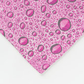 Druppels voor warm roze water fleece deken (Hoek)