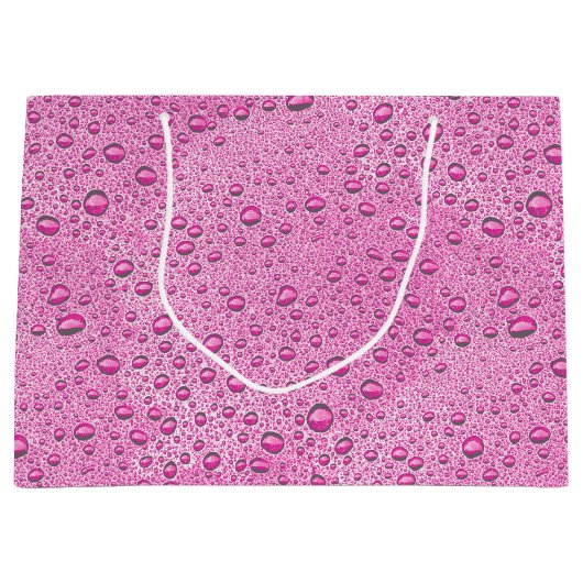 Druppels voor warm roze water groot cadeauzakje (Voorkant)