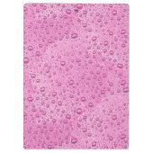 Druppels voor warm roze water klembord (Achterkant)