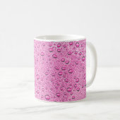 Druppels voor warm roze water koffiemok (Voorkant rechts)