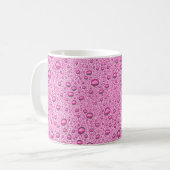 Druppels voor warm roze water koffiemok (Voorkant links)