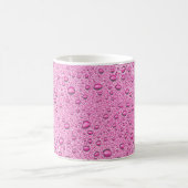 Druppels voor warm roze water koffiemok (Center)