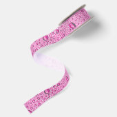 Druppels voor warm roze water satijnen lint (Achterkant)