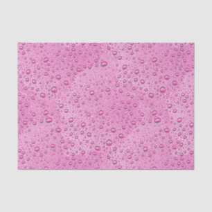 Druppels voor warm roze water tissuepapier