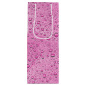 Druppels voor warm roze water wijn cadeautas (Voorkant)