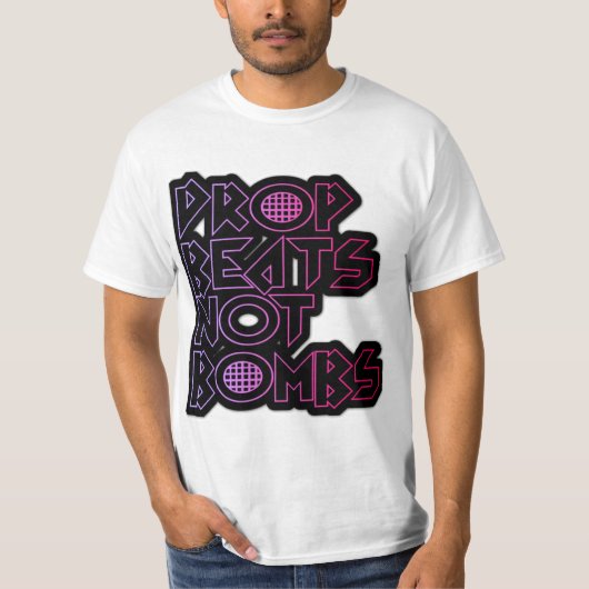 druppels zonder bommen shirt (Voorkant)