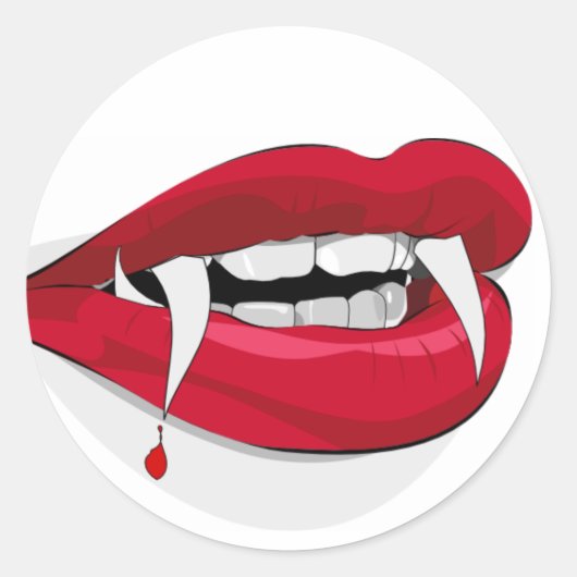 Druppeltanden Sticker (Voorkant)