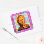 druppeltje vierkante sticker (Envelop)