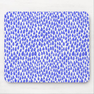 druppeltjes - blauw muismat