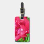 Druppeltjes op Bagagelabel van Petals (Voorkant verticaal)