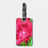 Druppeltjes op Bagagelabel van Petals (Achterkant verticaal)