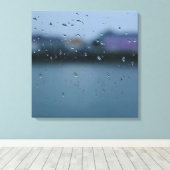 druppeltjes op glas canvas afdruk (Insitu (Houten vloer))