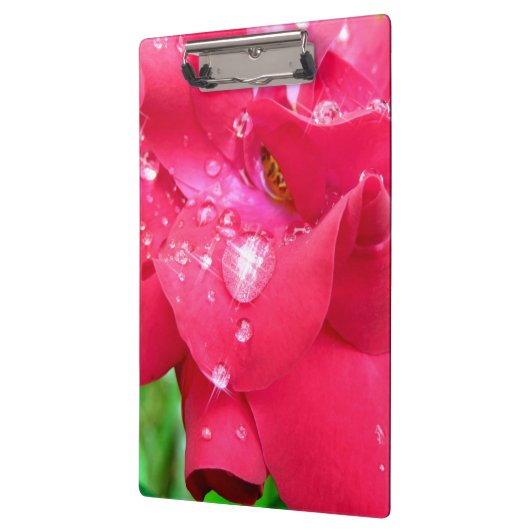 Druppeltjes op het klembord van Petals (Links)