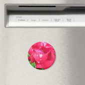 Druppeltjes op Petals Fridge Magnet (Insitu (Vaatwasser))