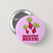 druppin-beets ronde button 5,7 cm (Voorkant /achterkant)