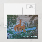 Druze Street Art - Gazelle Briefkaart (Voorkant / Achterkant)