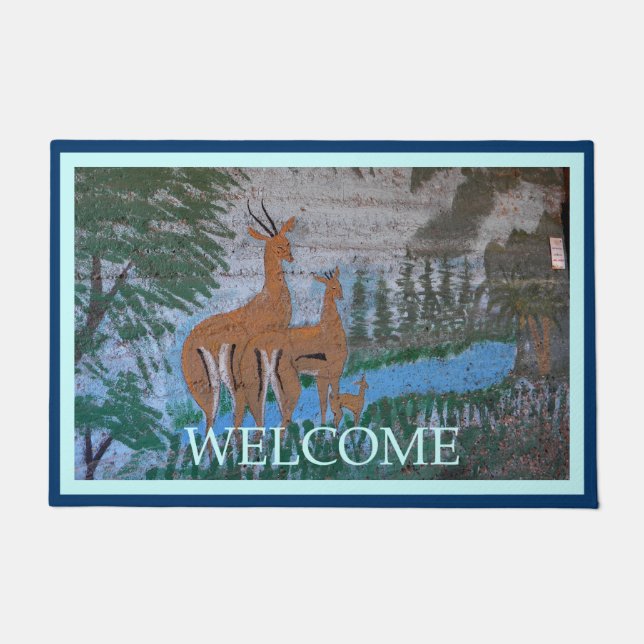 Druze Street Art - Gazelle Deurmat (Voorkant)