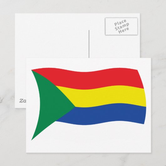 Druze Vlag Briefkaart (Voorkant / Achterkant)