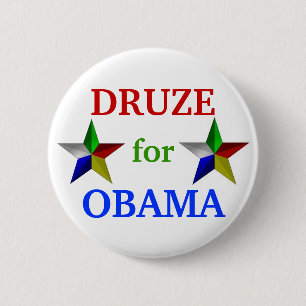 Druze voor Obama 2012-toets Ronde Button 5,7 Cm