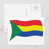 Druzen Vlag Ansichtkaart Briefkaart (Voorkant / Achterkant)