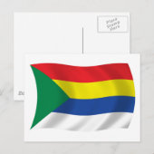 Druzen Vlag Ansichtkaart Briefkaart (Voorkant / Achterkant)