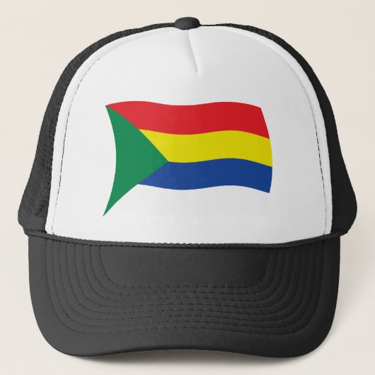 Druzen Vlag Hoed Trucker Pet (Voorkant)