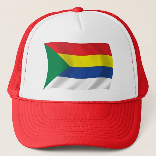 Druzen Vlag Hoed Trucker Pet (Voorkant)