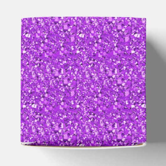 Druzy crystal - amethyst paars bedankdoosjes (Bovenkant)