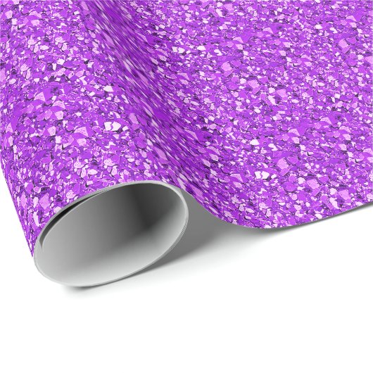 Druzy crystal - amethyst paars cadeaupapier (Rol Hoek)