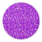 Druzy crystal - amethyst paars keramische knop (Voorkant)