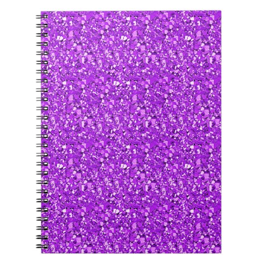 Druzy crystal - amethyst paars notitieboek (Voorkant)