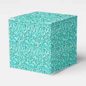 Druzy crystal - aquamarine bedankdoosjes (Voorkant Zijde)