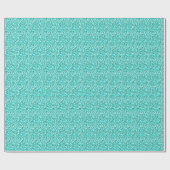 Druzy crystal - aquamarineblauw cadeaupapier (Vlak)