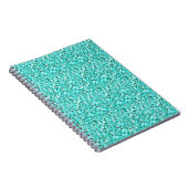 Druzy crystal - aquamarineblauw notitieboek (Rechterzijde)