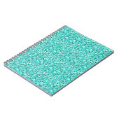 Druzy crystal - aquamarineblauw notitieboek (Linkerzijde)