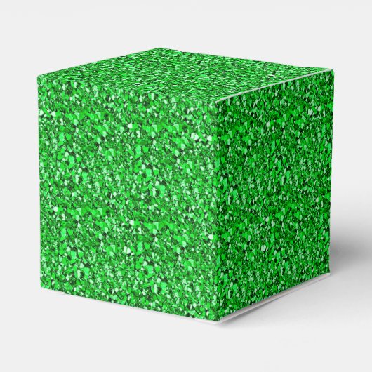 Druzy crystal - emerald green bedankdoosjes (Achterkant)