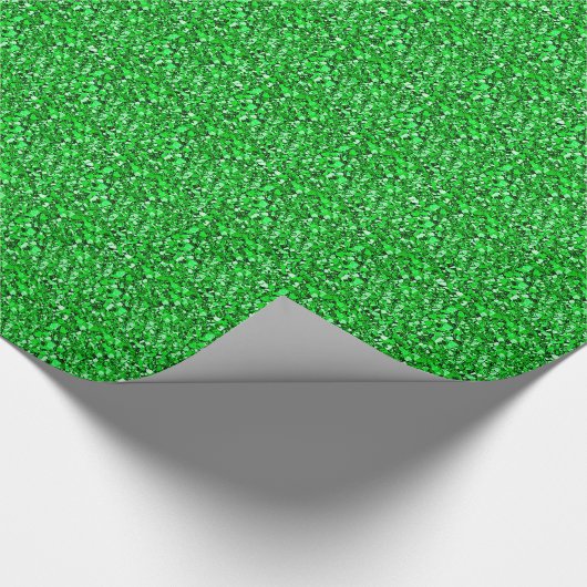 Druzy crystal - emerald green cadeaupapier (Hoek)