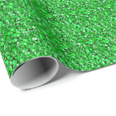 Druzy crystal - emerald green cadeaupapier (Rol Hoek)