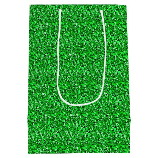 Druzy crystal - emerald green medium cadeauzakje (Achterkant)