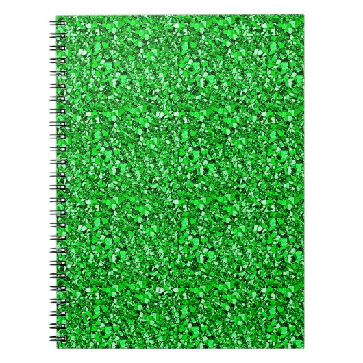 Druzy crystal - emerald green notitieboek (Voorkant)