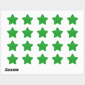 Druzy crystal - emerald green ster sticker (Vel)