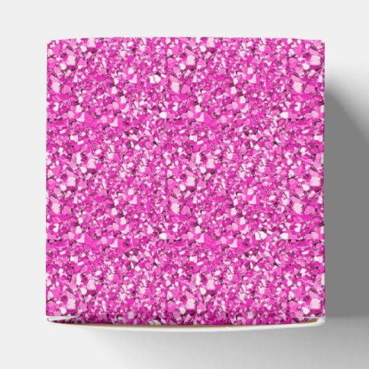 Druzy crystal - fuchsia roze bedankdoosjes (Bovenkant)
