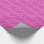 Druzy crystal - fuchsia roze cadeaupapier (Hoek)